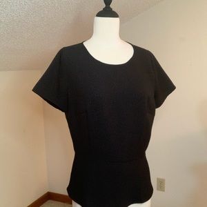 Cute black peplum top